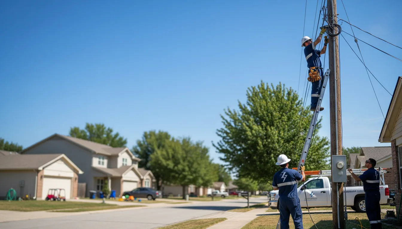 Residential electrician providing installation services in Schlater, MS